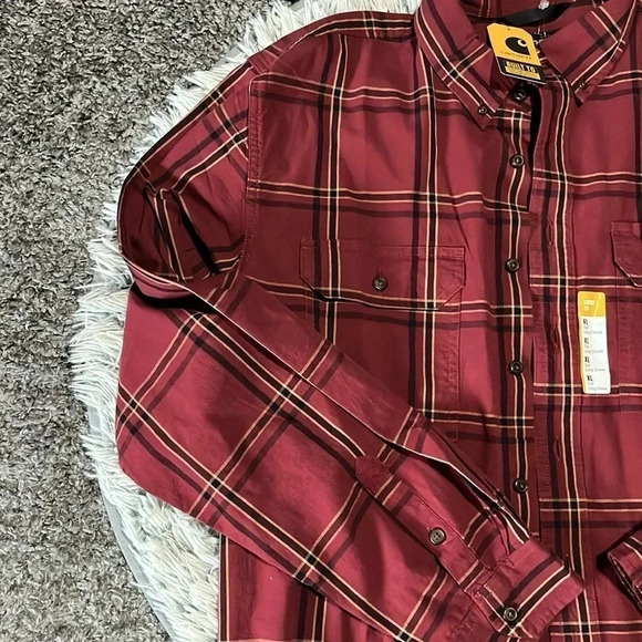 New! Carhartt plaid shirt size XL tall - Picture 3 of 16